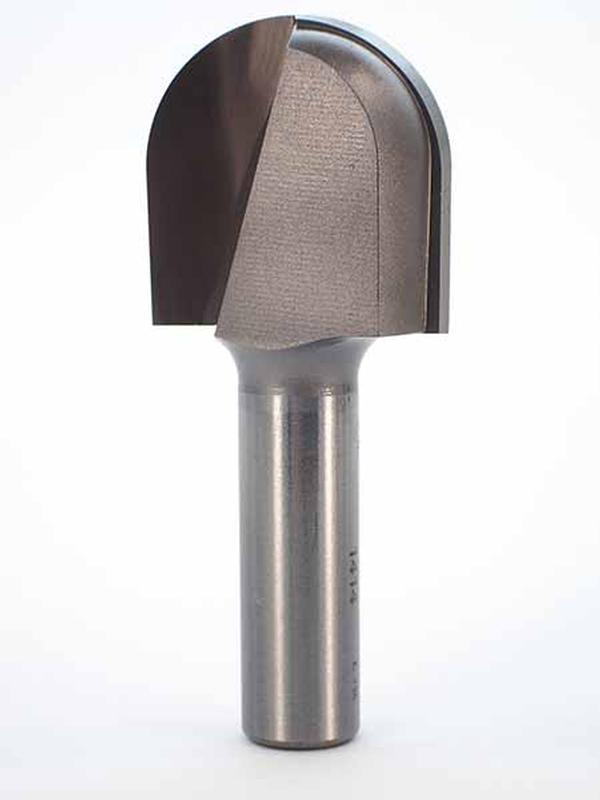 Whiteside Router Bits 1428 Half Round Bit with 1/4-Inch Radius 1-Inch Cutting Length